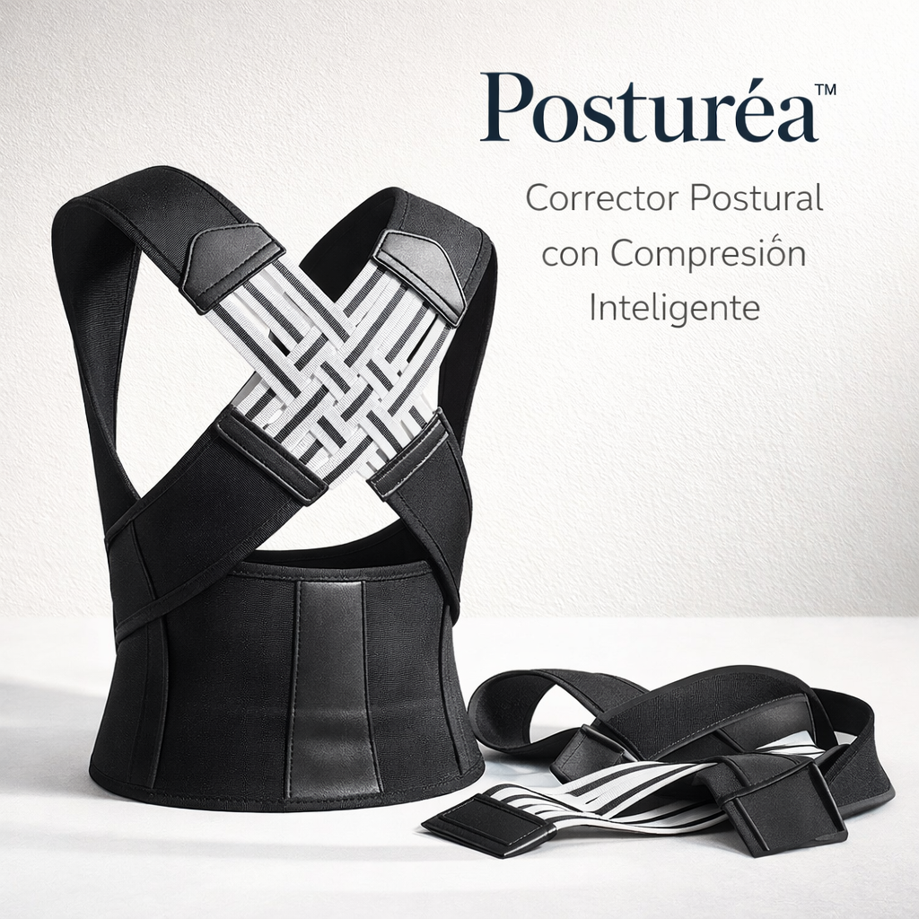Posturéa™ Corrector Postural con Compresión Inteligente 🔥 40% de descuento!