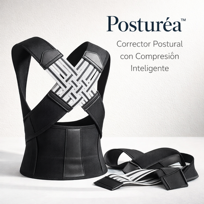Posturéa™ Corrector Postural con Compresión Inteligente 🔥 40% de descuento!