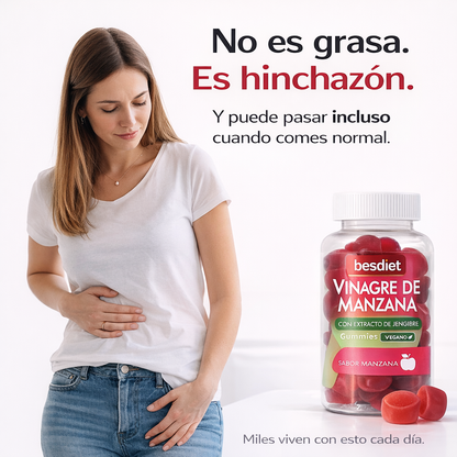GUMMIES VINAGRE DE MANZANA + VIENTRE MÁS LIGERO EN 21 DIAS