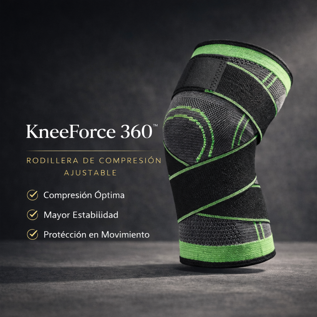 KneeForce 360™ Rodillera de Compresión Ajustable Compra 1 y Llévate 2 Hoy 🔥