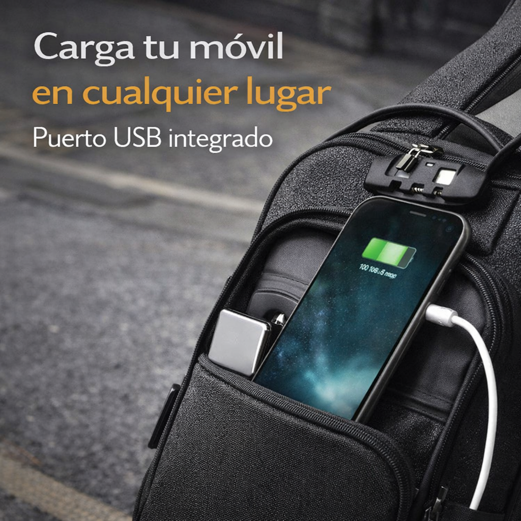UrbanLock™ Bolso Antirrobo Inteligente con Puerto USB + Auriculares Inalámbricos GRATIS 🔥