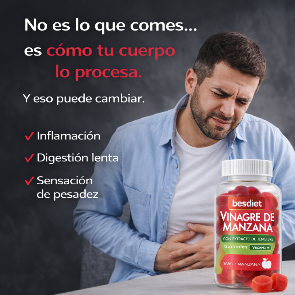 GUMMIES VINAGRE DE MANZANA + VIENTRE MÁS LIGERO EN 21 DIAS